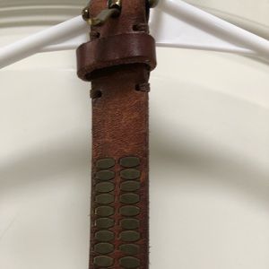 A&F brown leather belt